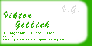 viktor gillich business card